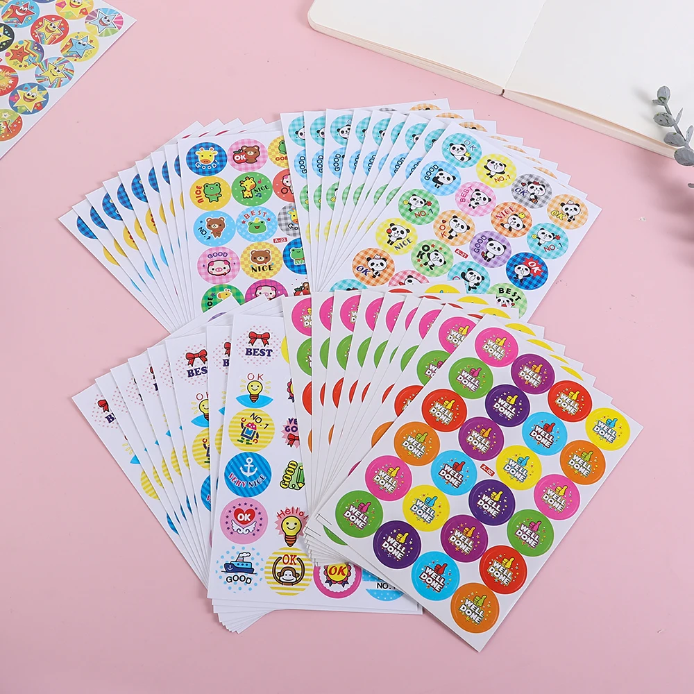 240pcs Cute Star Cartoon Reward Stickers School Teacher Students Motivational Stickers For Kids Classic Toys Words Sticker Label