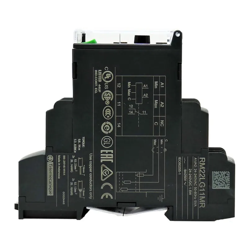 Imagem -05 - Relé Modular 24240vac dc 1c o da Medida da Monitoração de Nível Escala de Medição 5100kohm Rm22lg11mr
