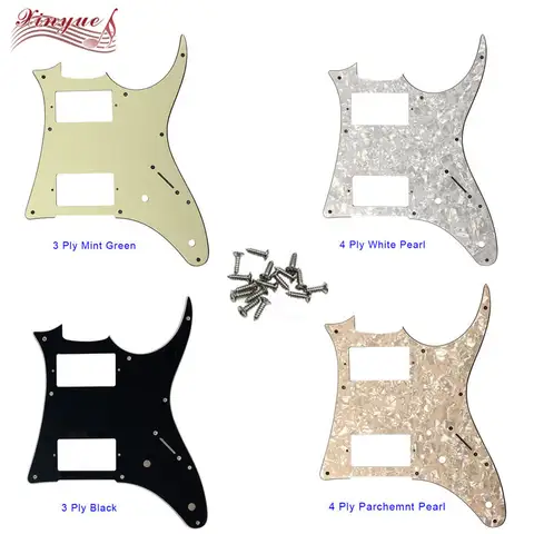 Xinyue Custom Guitar Parts - For 10 Hole Screws MIJ Ibanez RGX20 Guitar Pickguard Humbucker HH Pickup Scratch Plate,Many Colors