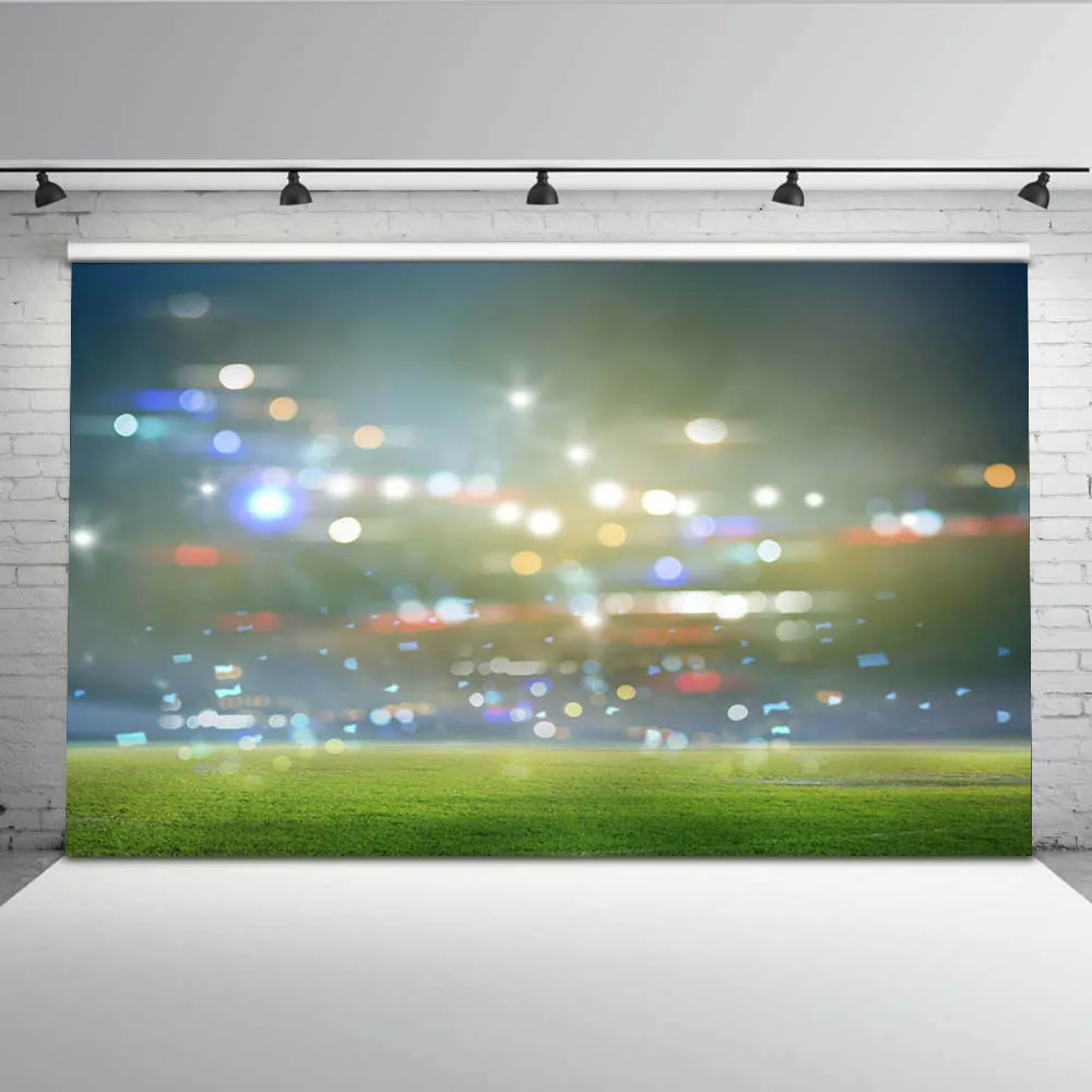 

Lighting Bokeh Background for Photography Shining Photo Backdrop Green Grass Porps MW-129