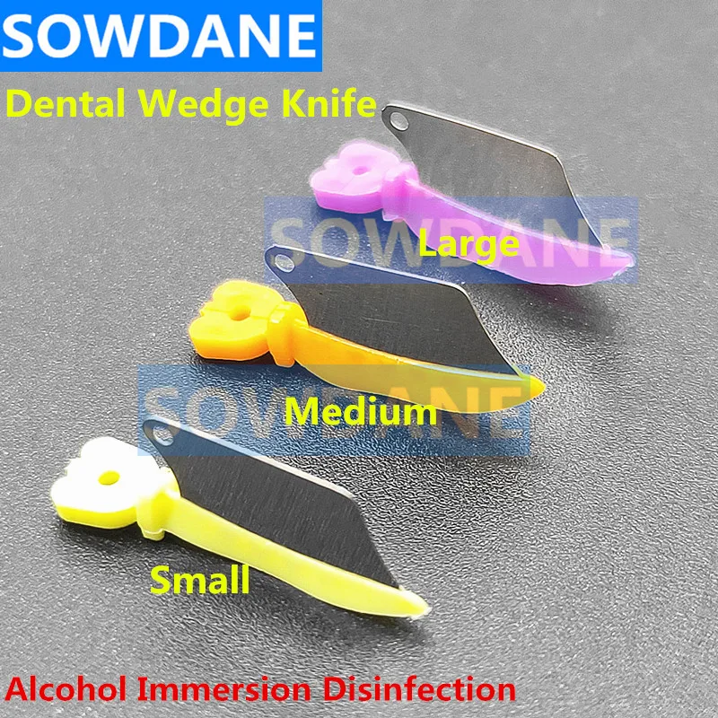 New Dental Wedge Knife Prime Teeth Interproximal Plastic Wedges knife with Dental Stainless Steel Matrix Dental Materials Tool