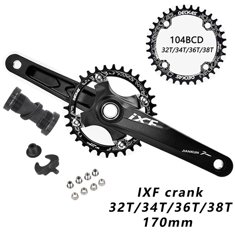 

NEW MTB Crankset parts170mm Crank 1X System Chainwheel Single Chainring Narrow Wide 104 BCD For 1*11 1*10 Mountain Bike Bicycle