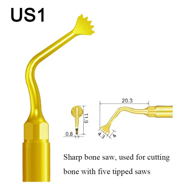 VVDental Piezosurgery-Spitzen Knochenschneiden Sinuslift Implantat für Mectron Woodpecker Dmetec NSK Dental-Handstück Piezosurgery – Detail 2