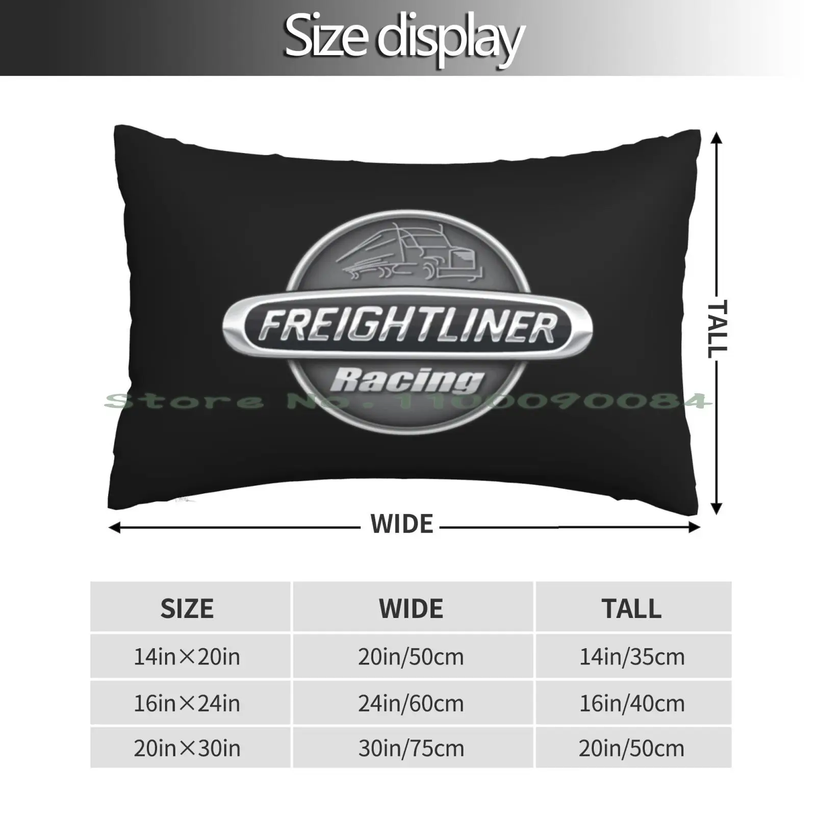 Freightliner Trucks Pillow Case 20x30 50*75 Sofa Bedroom Sam Winchester Dean Winchester License Plate Number Plate Kaz2y5 67