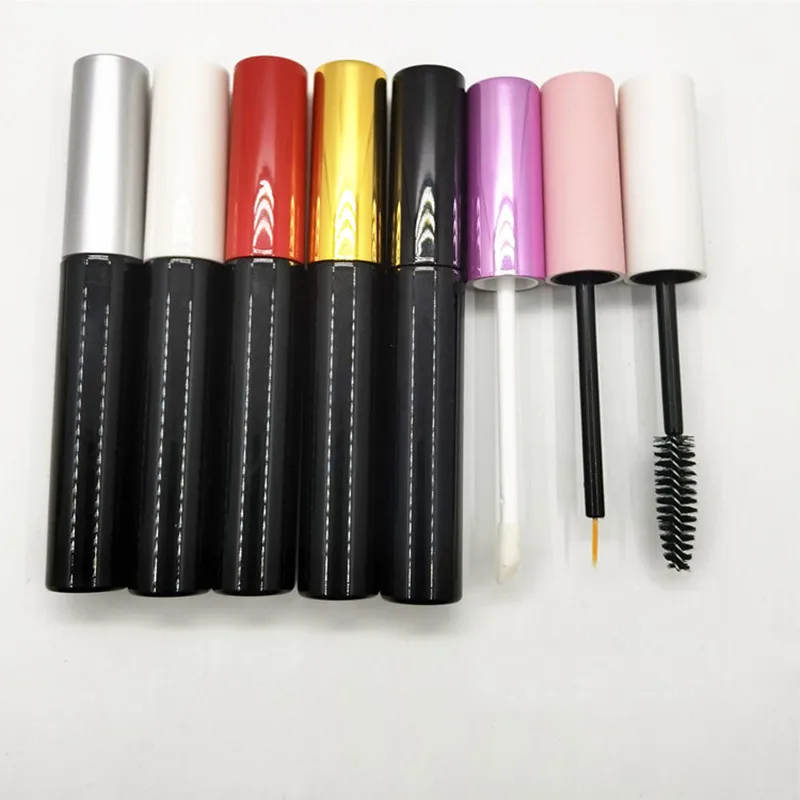 10/30/50pcs 3ml Black Lip Gloss Tubes Plastic Lip Balm Bottle Empty Eyeliner Mascara Cosmetic Container Packing Container