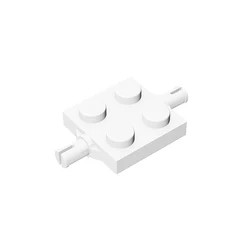 10pcs Compatible MOC Brick Parts 4600 Plate Modified 2 x 2 with Wheels Holder Building Block Particle DIY Kid Puzzle Brain Toy