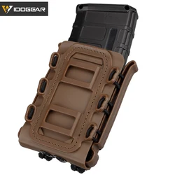 Idogear 5.56mm 7.62mm rápido mag bolsa tático revista malotes molle cinto de fixação rápida transportadora casca macia mag transportadora