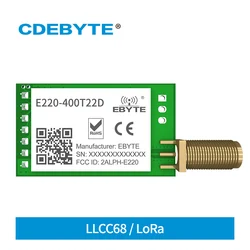 433MHz LLCC68 LoRa 470MHz Module sans fil 22dBm longue portée 5km CDEBYTE E220-400T22D SMA-K UART RSSI émetteur récepteur SEMTECH