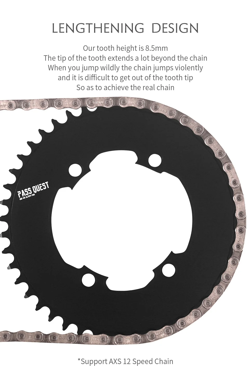 107mm BCD Chainring for Sram RIVAL CRANK 42T 44T 46T 48T 50T 52T Bike Chain 107bcd Road Bike Chainrings