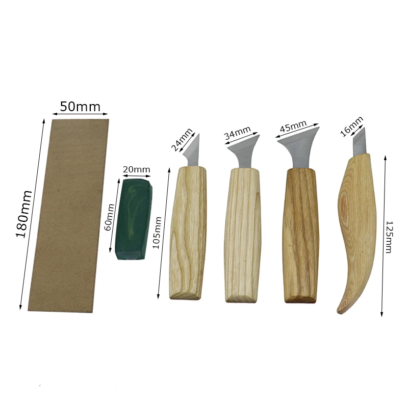 7pcs Wood Carving Knife Set Wood Chisel Sharp-edged Engraving Wood Cutter For DIY Household Woodworking Crafts Carving Tools