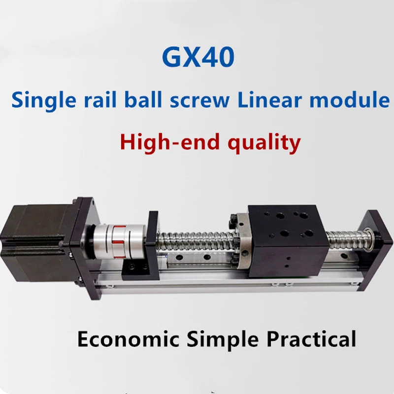 

GX40 ball screw 1204 1605 1610 slide table precision stepping cross motor moving CNC linear guide linear slide table module