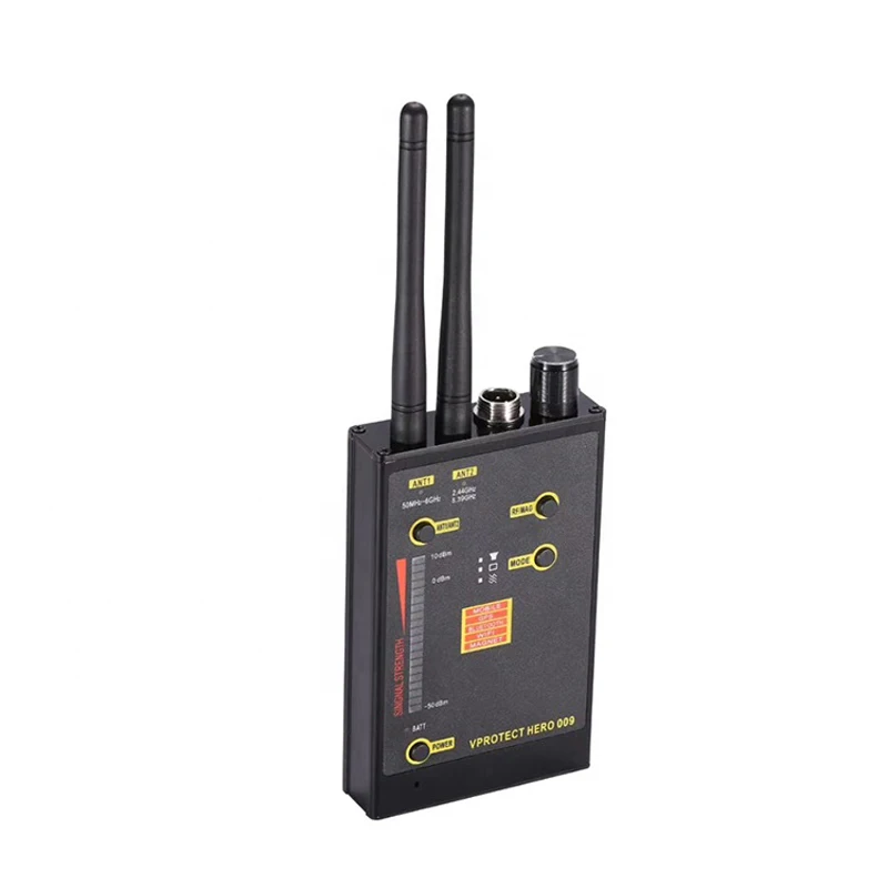 Новый беспроводной детектор сигнала Hero 009 VHF/UHF анти-шпионский GSM Wifi сканер детектор Магнитного магнитного сигнала 2022