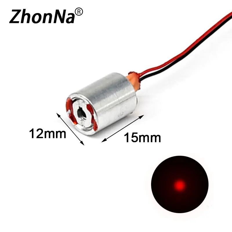 660nm 100mW Rot Einzigen Punkt Laser Modul Rasen Lichter Bühne Lichter Laser Installation Zubehör Dot Laser Licht 2,1-2,2 V