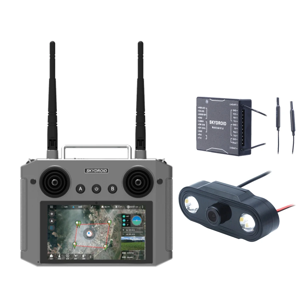 Skydroid H12 2.4GHz 12CH 1080P Digital Video Data Video Transmission Transmitter R12 Receiver For Plant Protection Machine