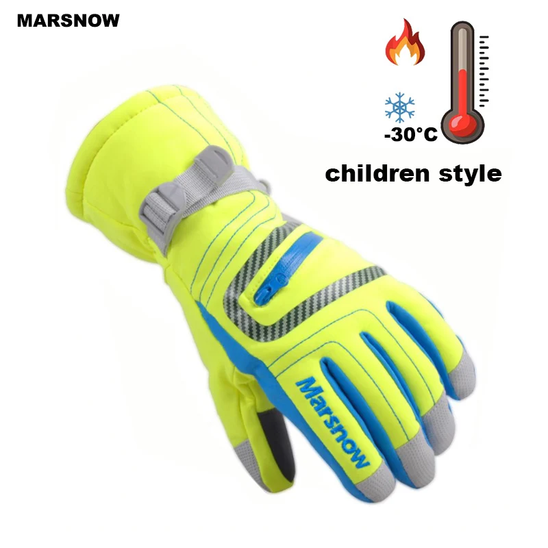 SG19K  Winter Children\'s Waterproof Snow Gloves Outdoor Kid\'s Skiing gloves Snowboarding Gloves For  the Children