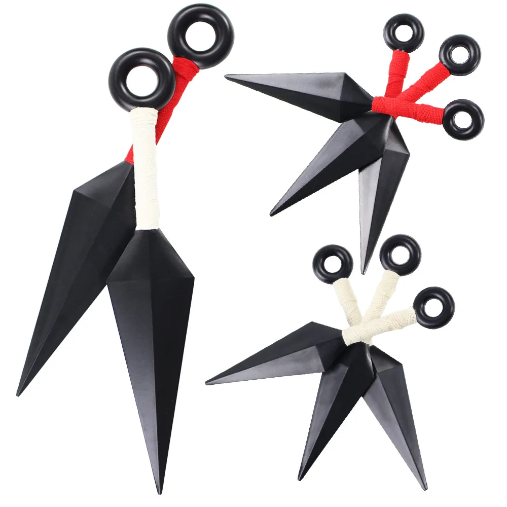 Cartoon Anime Naruto Kakashi Uchiha Kunai Akatsuki Hatake Itachi Cosplay Props Weapon Plastic Collection Model Figures Toy Gift