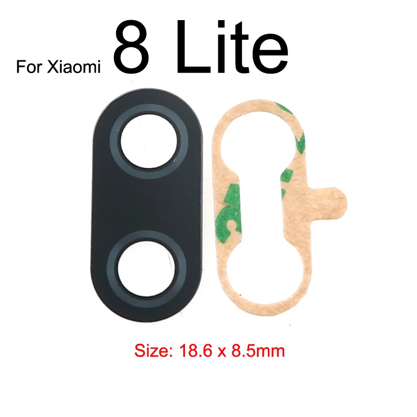 Yuxi Kamera Belakang Kaca Penutup Lensa Pengganti untuk Xia Mi Mi 8 Lite Se 6 6X 5 5X 5S Plus MAX 3 2 Mi X 2S Mi A1 Pocophone F1