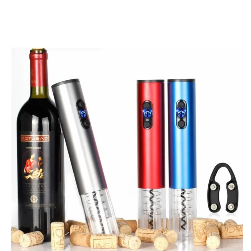 

Automatic Wine Bottle Opener Multi Color Electric Wine Opener Aluminum Alloy Automatic Corkscrew Kitchen Tools WB1167