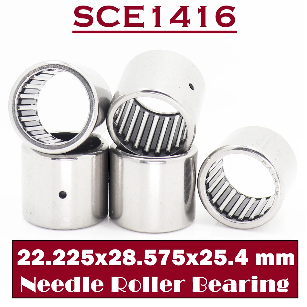 SCE1416 Bearing 22.225*28.575*25.4 mm ( 5 PCS ) Drawn Cup needle Roller Bearings B1416 BA1416Z SCE 1416 Bearing