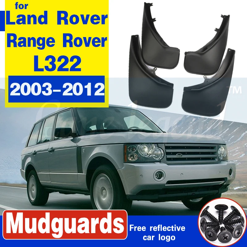 

Front+Rear Mud Flaps MudFlaps Splash Guard Fender Mudguard Fit For Land Rover Range Rover L322 2003-2012 Accessories