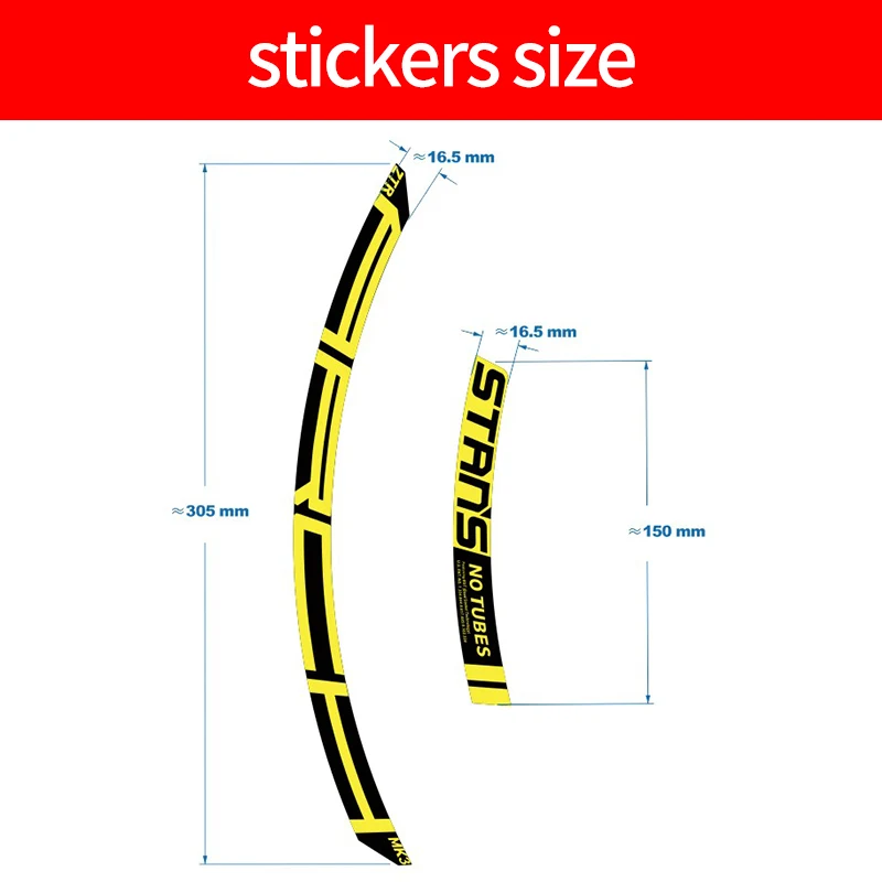 2020 notubes ARCH MK3 mountain wheel set stickers MTB bike decal bicycle rim stickers