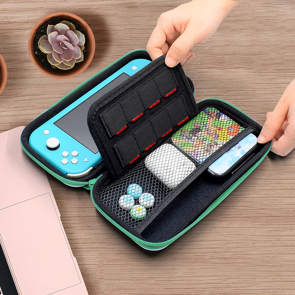 For Nintend Switch Lite Console Storage Case Carry Bag Mini Switch Travel Game Card Slot Case For Nintendoswitch Lite Accessory