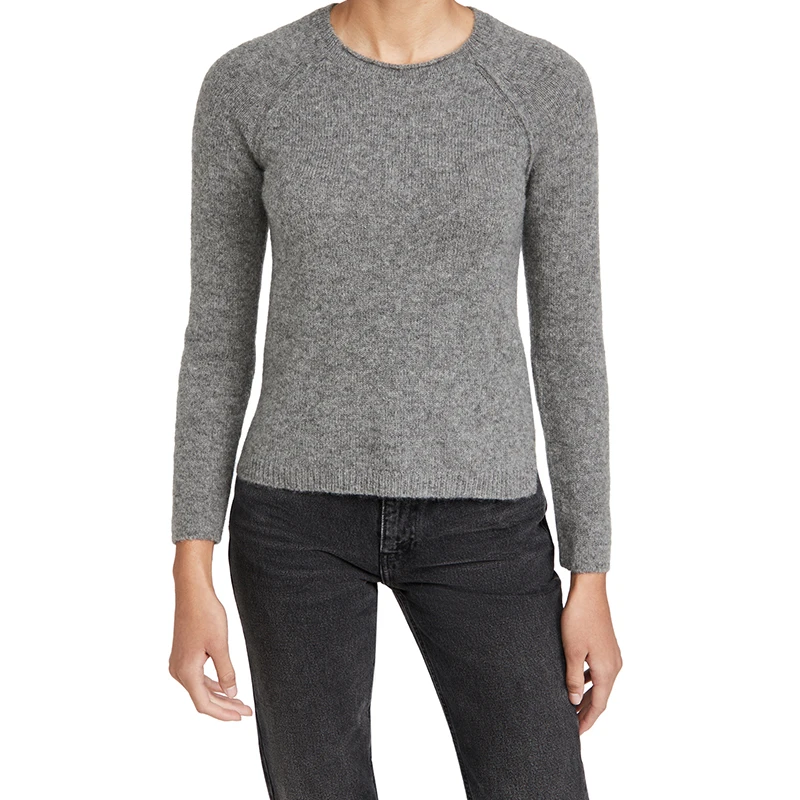 Women’s Lightweight Warm Crew Neck Long Sleeve Merino Wool Sweater