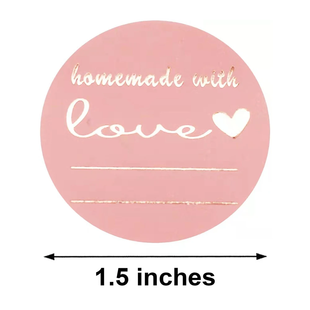 500 قطعة اليدوية مع الحب ملصقات الوردي الأزرق التسمية ملصقات الزفاف تسمية الطرف الديكور المغلف ختم القرطاسية ملصقات