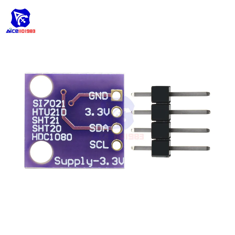 diymore GY-213V-HTU21D Temperature & Humidity Sensor Module Replace SHT21 SI7021 HDC1080 Module for Ardunio