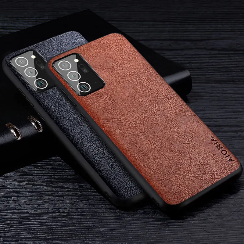 Leather Case For Samsung Galaxy Note 20 20 Ultra Luxury Business Style Retro Litchi Pattern Cover for samsung note 20 ultra case