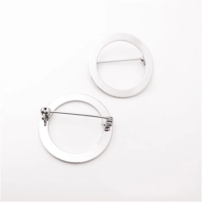 1pcs 31mm high quality Copper round brooch Pin Nickel-free Plating safety pins