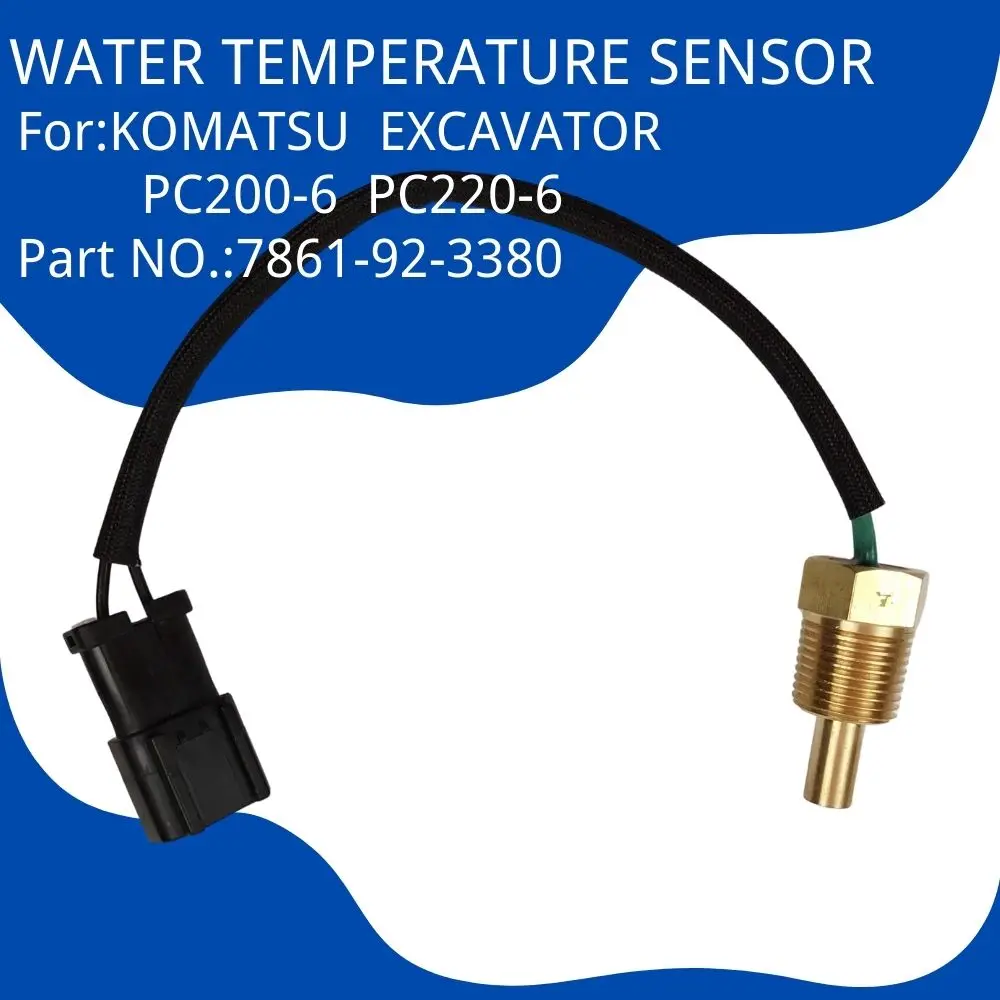 7861-92-3380 Excavator  Water Temperature Sensor for  KOMATSU PC200-6 220-6 Spare Parts High Quality Accessorie