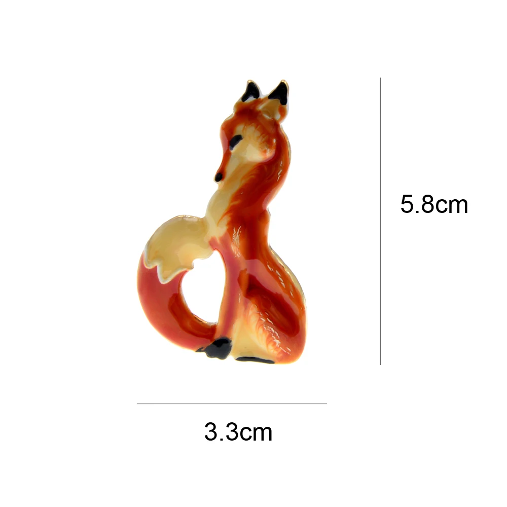 CINDY XIANG Enamel Fox Brooches For Women Vivid Animal Pin Winter Design Fashion Jewelry 4 Colors Available New Good Gift