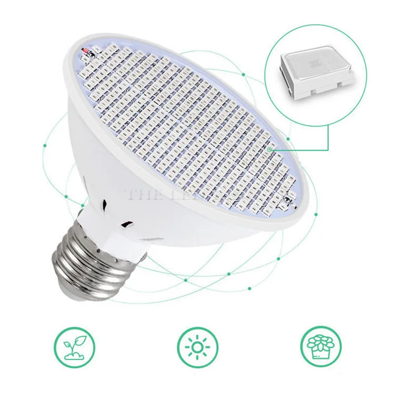 E27 Full Spectrum E14 220V LED Plant Grow Light Bulb Phyto Lamp For Indoor GU10 Garden Flower Hydroponics MR16 Grow Tent Box