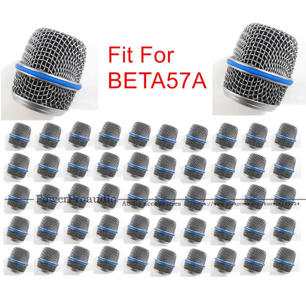 50pcs Microphone Ball Mesh Grille For Shure BETA57A Microphone Accessories Ball Head Replacement Accessory