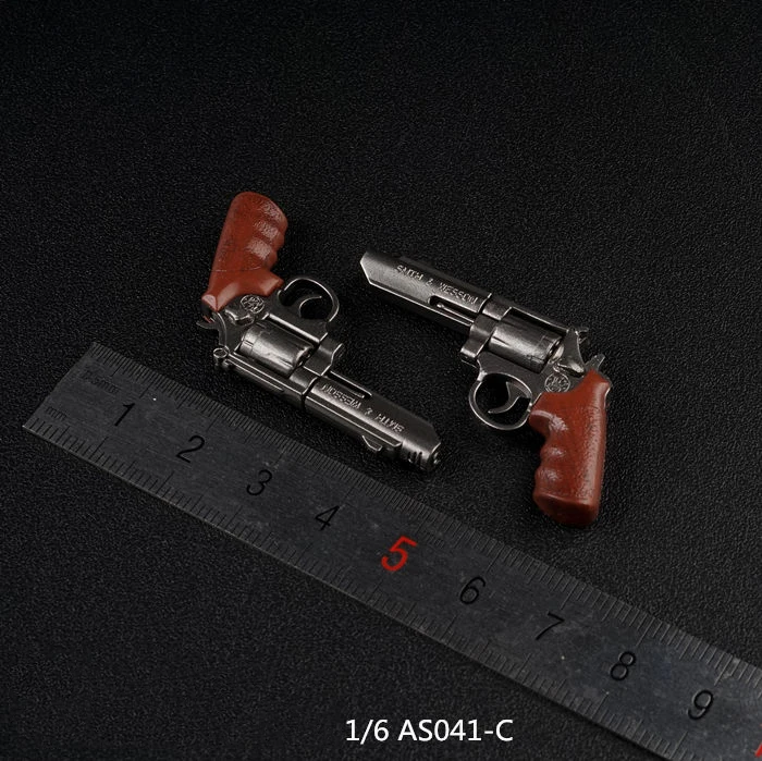 1/6 as041 Soldat Figur Szene Zubehör Revolver Pistole Waffen modell für 12 "Soldat Action figur Körper puppen