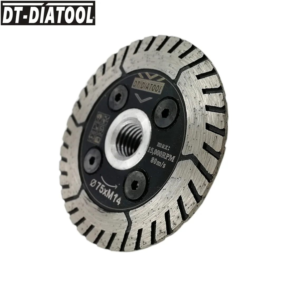 DT-DIATOOL 1Pc Diamant Zaagblad M14 Snijden Grindng Disc 3Inch 75Mm Warm Geperst Cutter Grind Scherpen Graniet marmer Beton