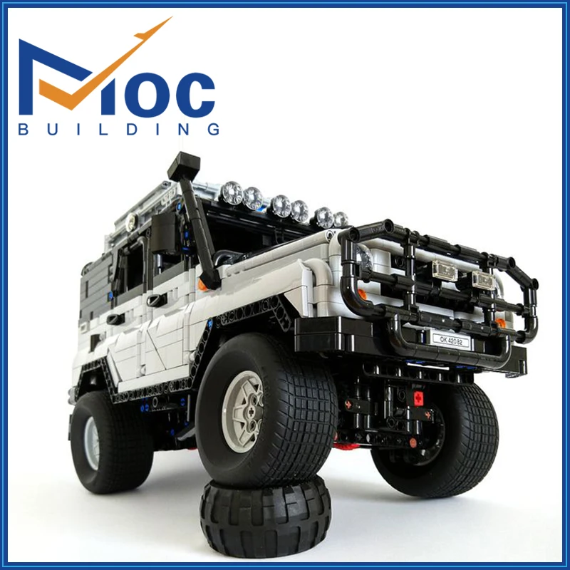 Moc Building Block High-Tech Supercar 1:10,5 Model Off-Road UAZ 3151 Technology Set Puzzle Assembly RC Car with Motors