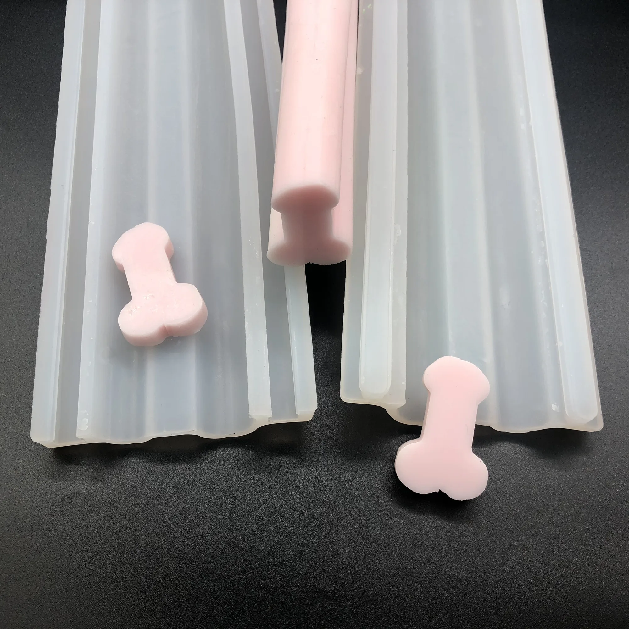 Cartoon Penis Tube Column Silicone Soap Mold Music Instruments Snail Shape Tube Mold Handmade Embed Soap Candle Mould