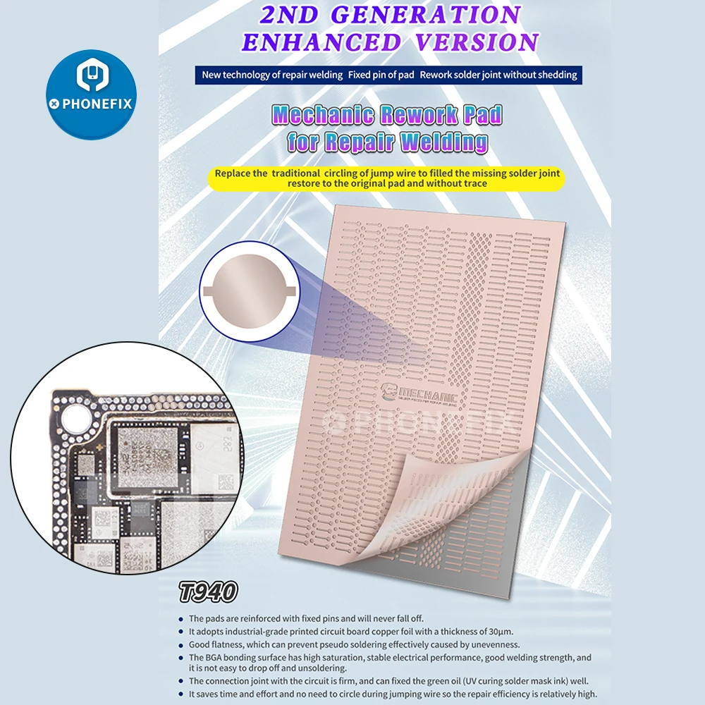 ช่าง 2nd Generation Dot Repairing Solder Lug Spot การประสาน Pad สําหรับ iPhone คณะกรรมการเชื่อม Fly ลวดเปลี่ยน IC ซ่อม