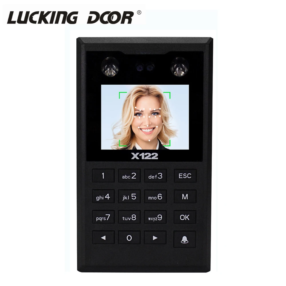 

2.8inch TFT screen Face 125KHZ RFID Time Attendance Wiegand 26 Keypad Software Password access control System TCP/IP/USB