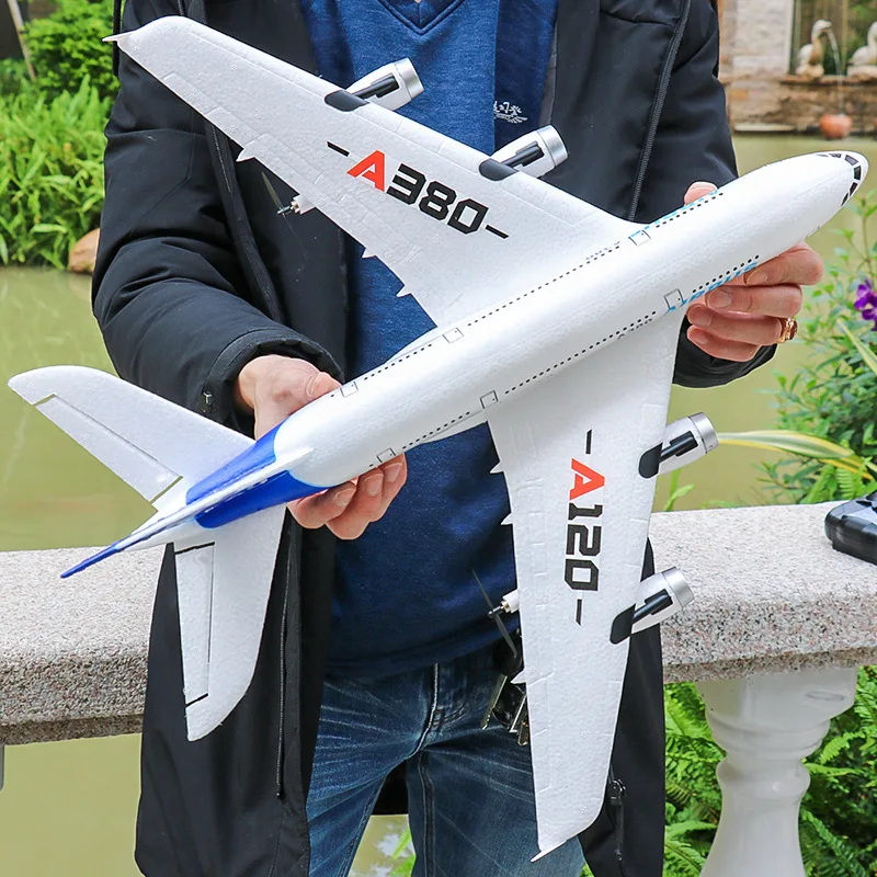 Wltoys RC Plane 3CH 2.4G EPP RC Airplane Fixed-wing RTF Airbus A380 Double powered Glider RC Aircraft Model RC Helicopter Toys