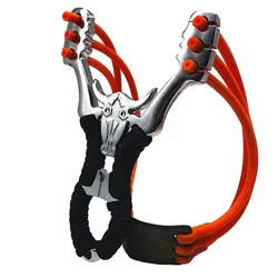 High quality outdoor hunting shooting alloy slingshot wristband bow with quality rubber match shooting game 2019 new