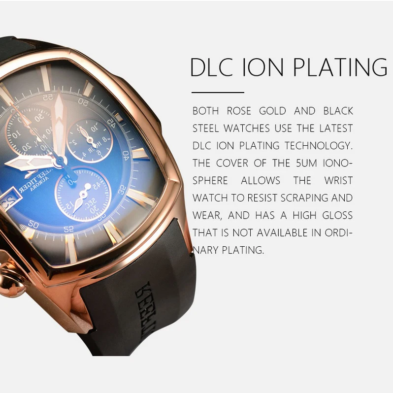 Reef Tiger orologio cronografo sportivo da uomo, orologi da polso da uomo moda uomo orologio da polso al quarzo impermeabile orologio di lusso relogio luminoso