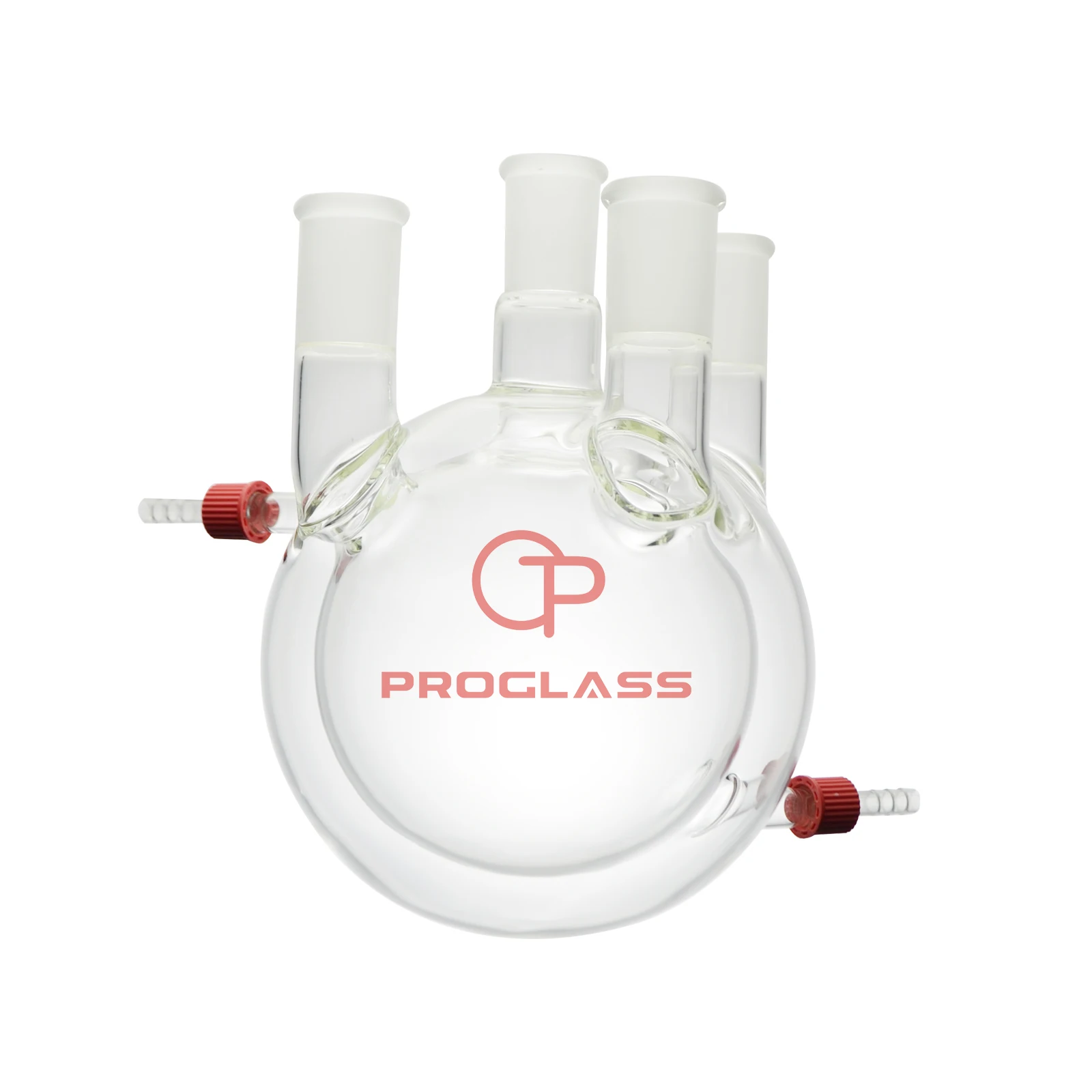 Laboratory Four Necks Round Bottom Flask,Heavy Wall, Jacketed