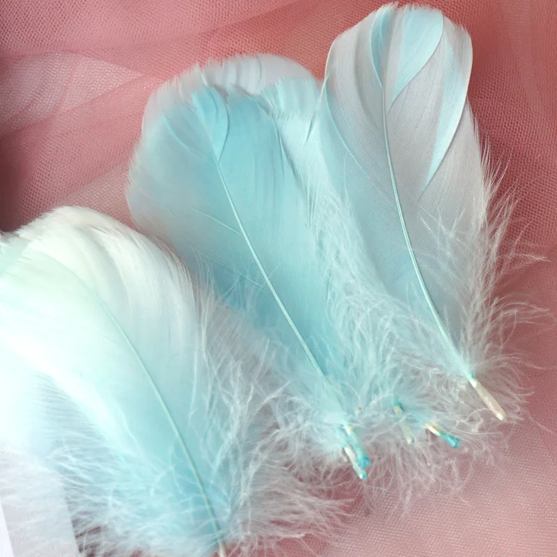 Natürliche Gänsefedern, 4–8 cm, 8–12 cm, Schwanenfedern, für Heimdekoration, Basteln, DIY, Hochzeit, Schmuckzubehör, 100 Stück – Detail 10