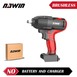 NAWIN Industrial Brushless Lithium Wrench 600N Super Torque Cordless Electric Wrench Easy Removal Of Car Tires