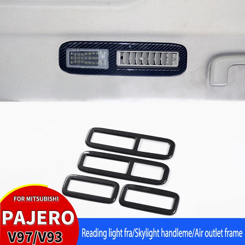 

Suitable For Mitsubishi Pajero v97v93v87 Interior Modification Carbon Fiber Roof Reading Lamp Outlet Decoration