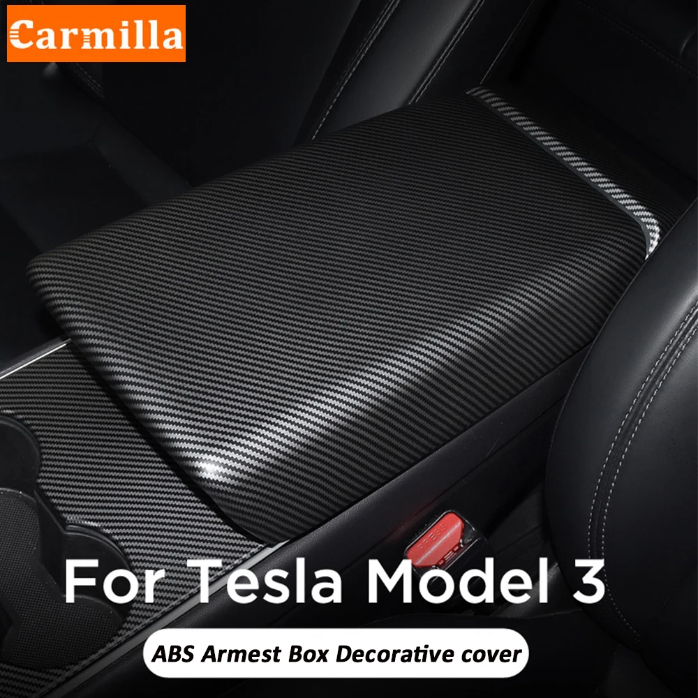 

Автомобильный центральный подлокотник Carmilla из АБС-пластика, чехол для Tesla Model3, модель 3, модель Y 2017, 2018, 2019, 2020, 2021, аксессуары