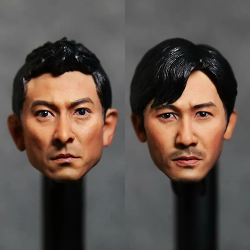 1/6 Collectible Figures Accessories Infernal Affairs Andy Lau or Tony Leung Head Sculpt For 12